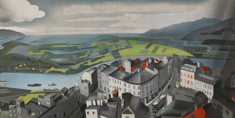 [Панорама реки. Худ. А. Экстер]. Panorama du Fleuve. Paris: Flammarion, 1937.